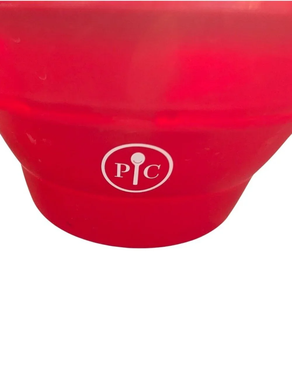 Collapsible Red Microwave Popcorn Maker With Lid & Built-In Measuring Cup